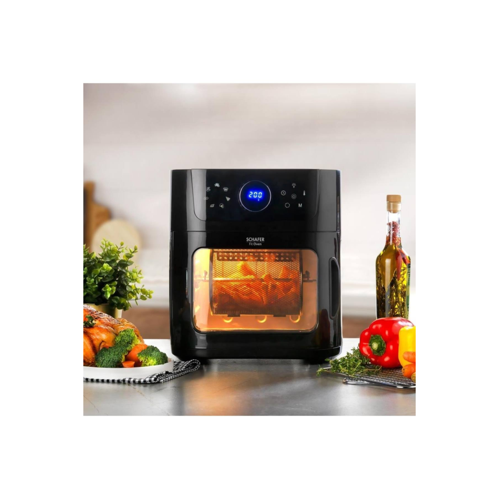 Schafer Fit Oven Airfryer Sıcak Hava Fritözü Ve Fırın - Siyah