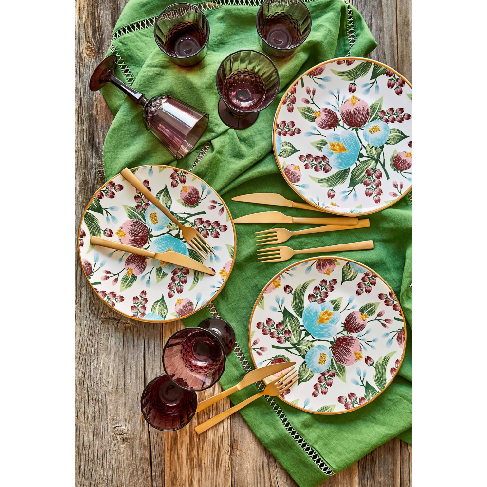 Bella Maison Colore Kesme Kadeh 6'lı Gül Kurusu (310 CC)