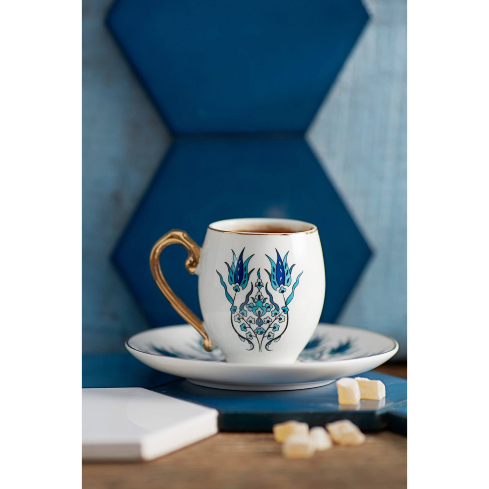 Karaca Iznik 2 Kişilik Kahve Fincanı Takımı