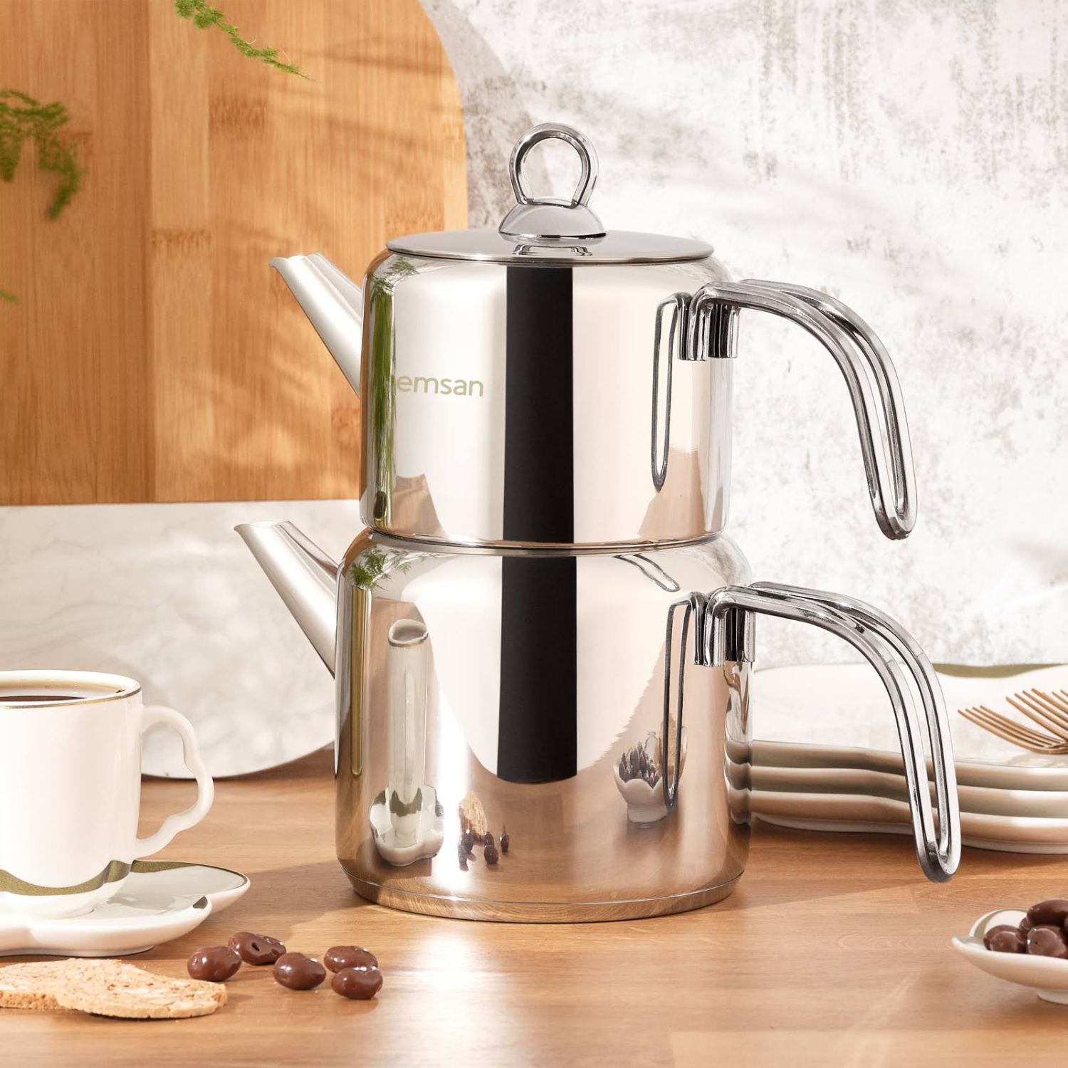 Emsan Miras Çelik İndüksiyon Tabanlı Çaydanlık