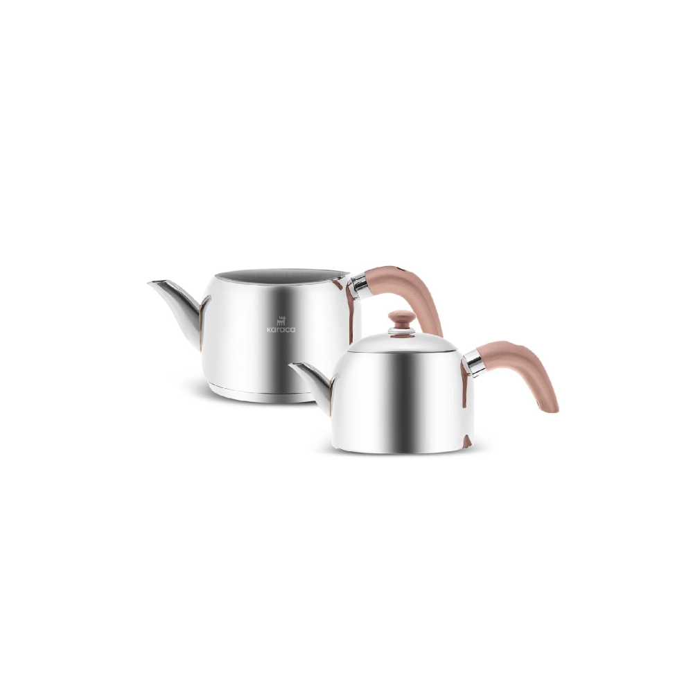Karaca Edge Mini Indüksiyon Tabanlı Çaydanlık Takımı Rose
