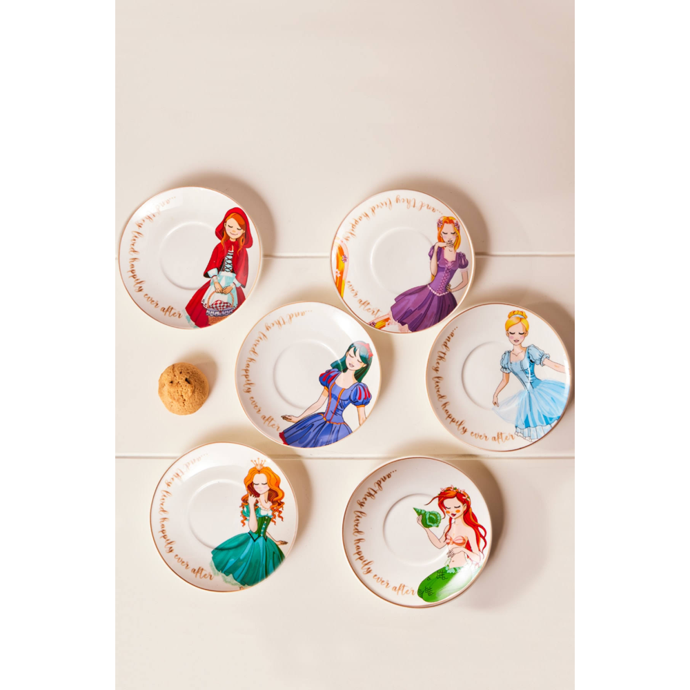 Karaca Fairy Tale 6 Kişilik Kahve Fincan Takımı 80 Ml