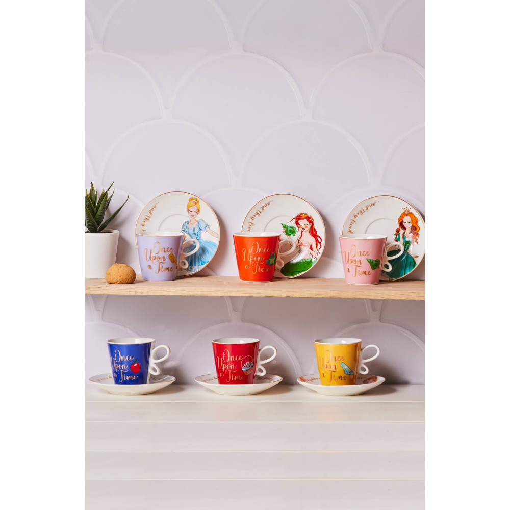 Karaca Fairy Tale 6 Kişilik Kahve Fincan Takımı 80 Ml