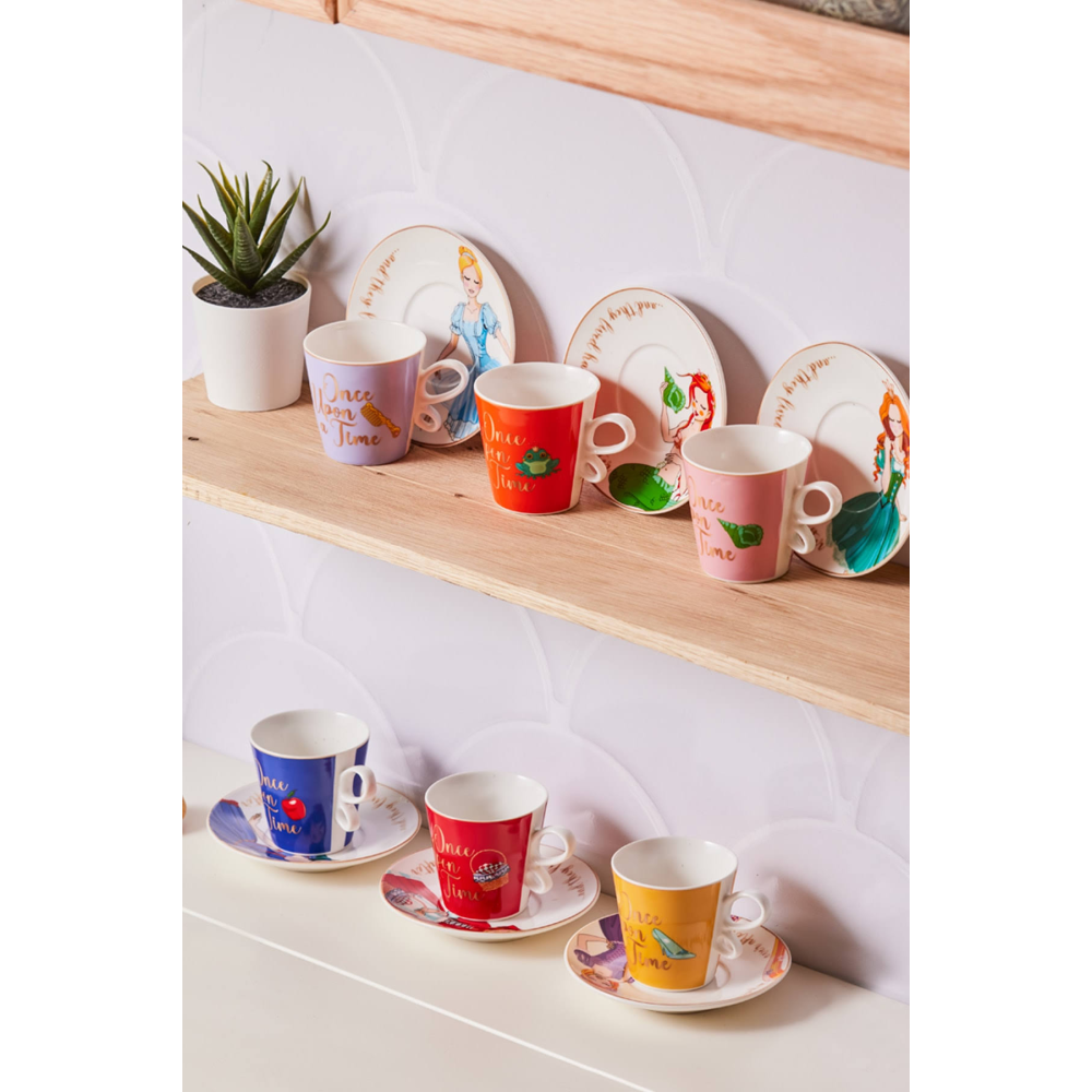 Karaca Fairy Tale 6 Kişilik Kahve Fincan Takımı 80 Ml