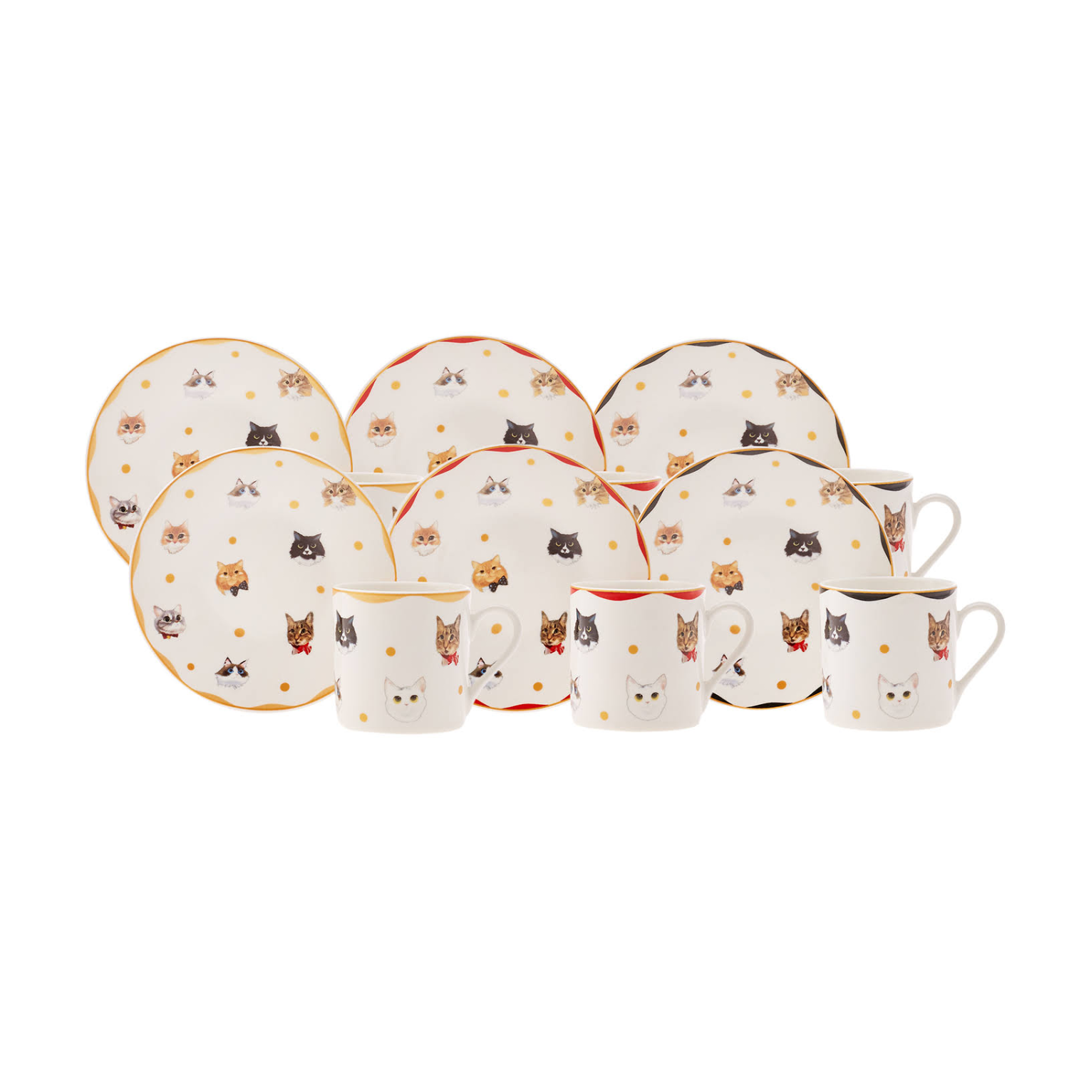 Karaca Gato 6 Kişilik Kahve Fincan Takımı 80 Ml