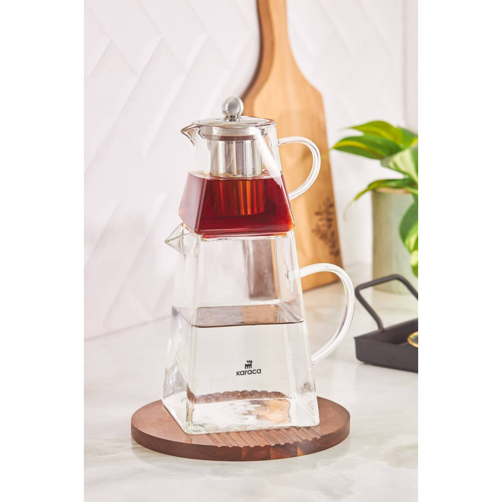 Karaca Giza Cam Çaydanlık