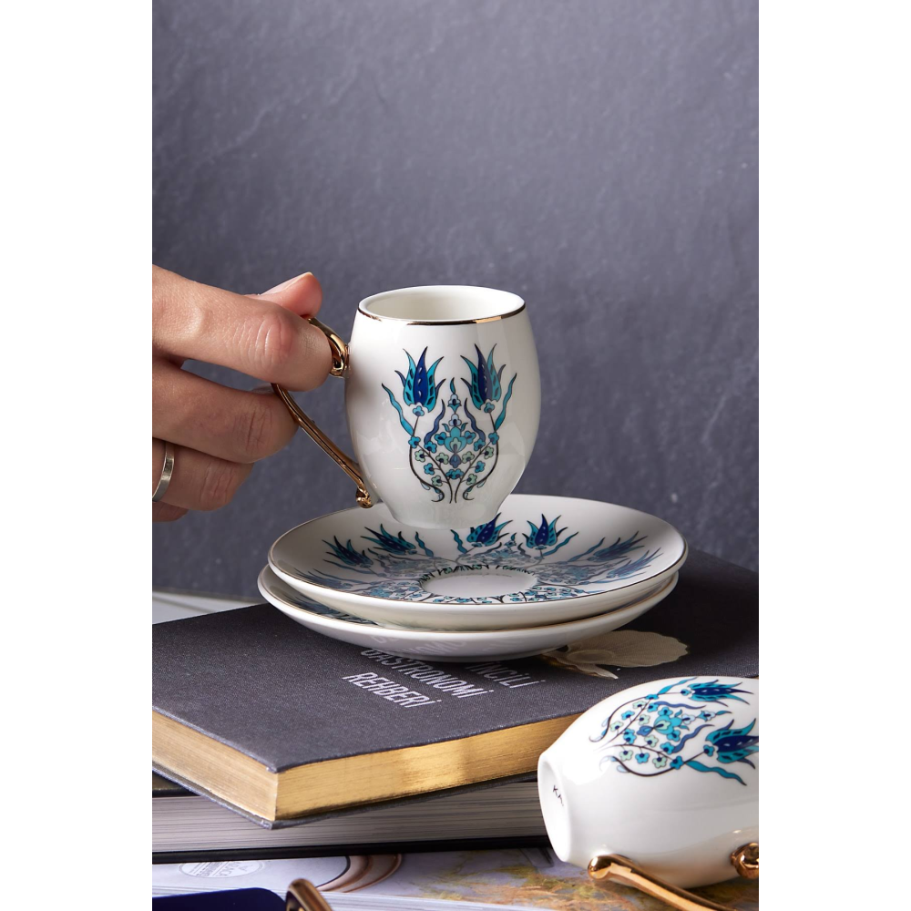 Karaca Iznik 6 Kişilik Kahve Fincan Takımı