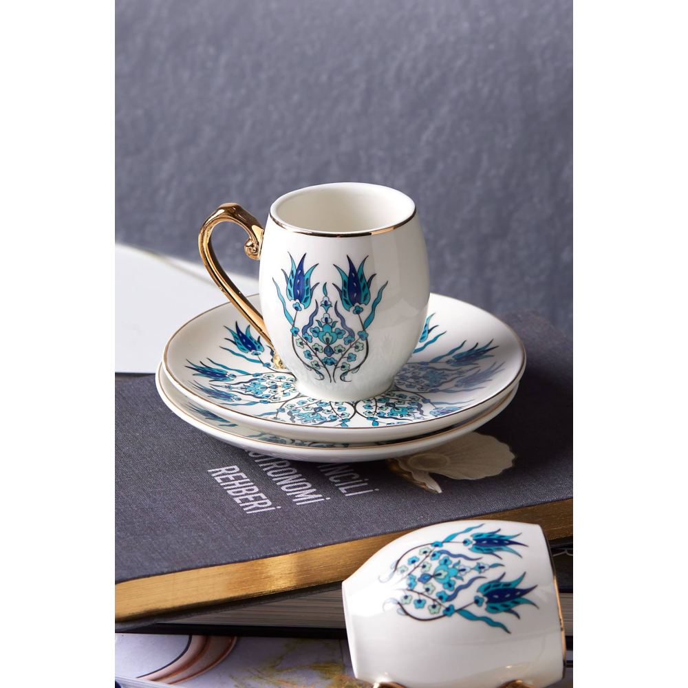 Karaca Iznik 6 Kişilik Kahve Fincan Takımı