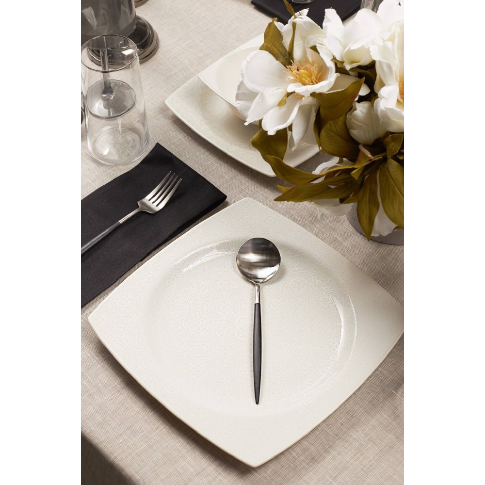 Karaca Royal Lace 24 Parça Kare Yemek Takımı