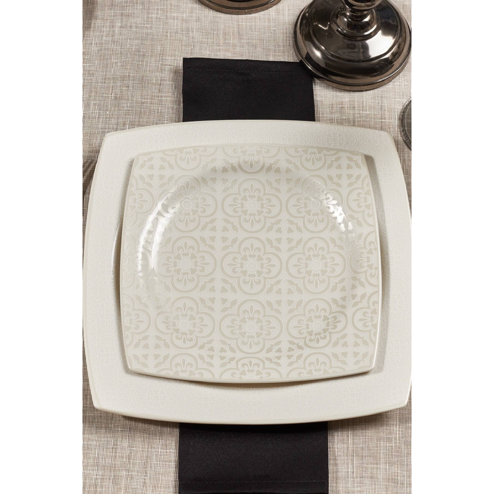 Karaca Royal Lace 24 Parça Kare Yemek Takımı