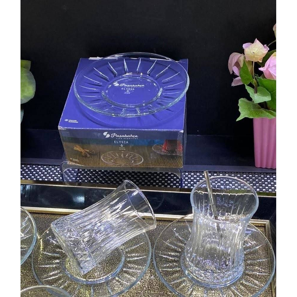 Paşabahçe 54731 Elysia 6Lı Çay Tabağı