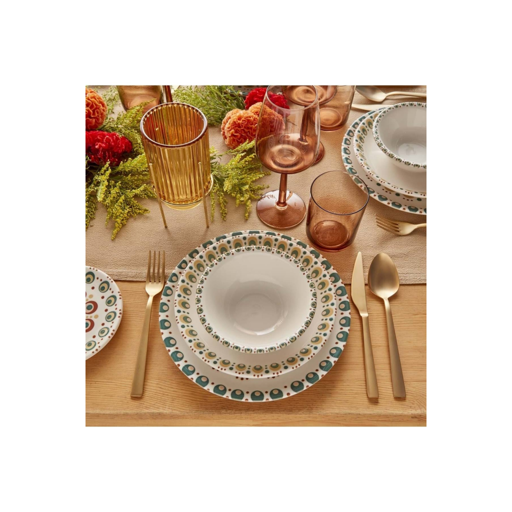 Bella Maison Roby Porselen 12 Parça 4 Kişilik Yemek Takımı