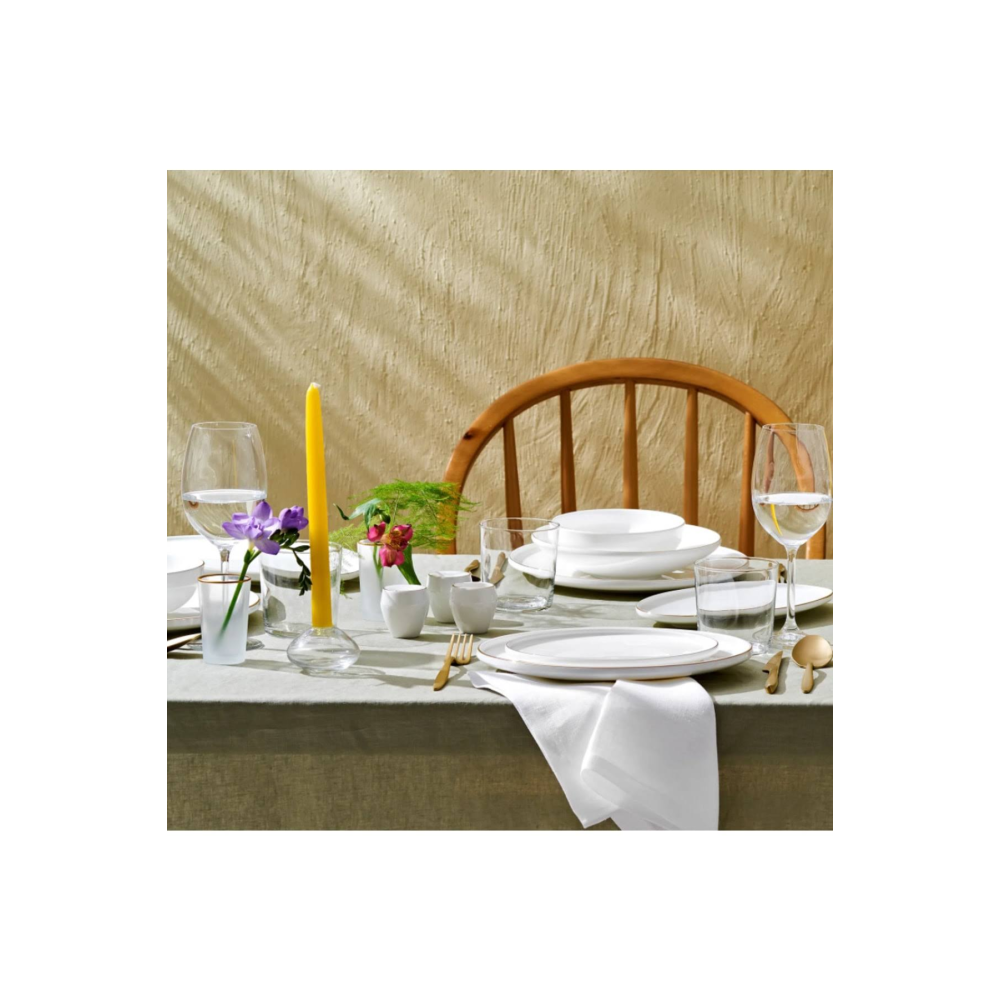 Emsan Fine Bone Freya 18 Parça 6 Kişilik Yuvarlak Yemek Takımı Gold