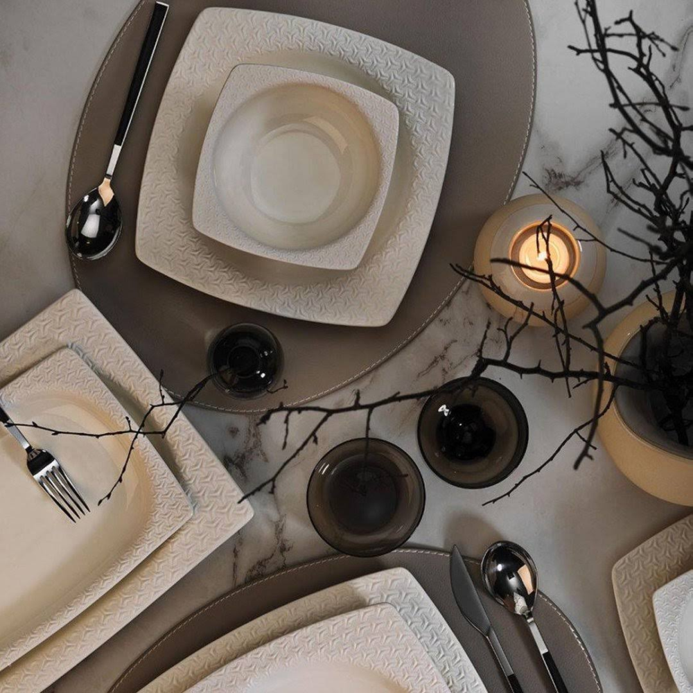 Kütahya Porselen Bone Versa 24 Parça Yemek Takımı BNVRS24Y200