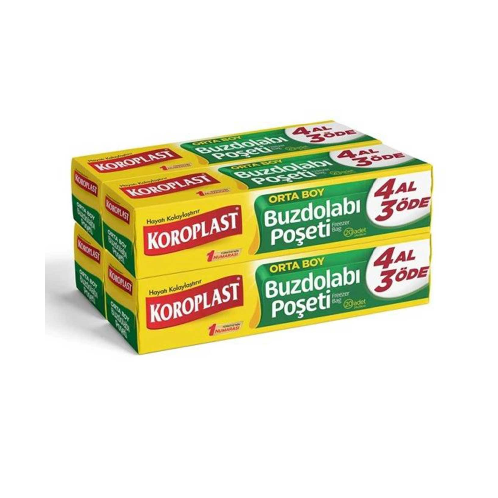 Koroplast Buzdolabı Poşeti 4 Al 3 Öde Orta Boy