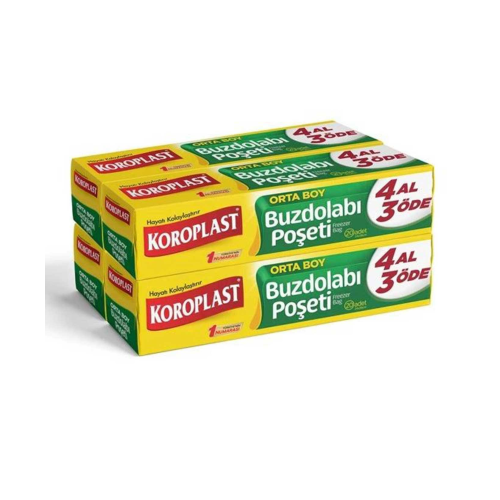 Koroplast Buzdolabı Poşeti 4 Al 3 Öde Orta Boy