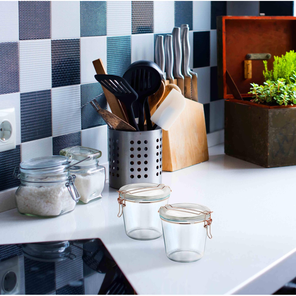 The Mia 4 Lü Set Cam Saklama Kabı - 250 Ml