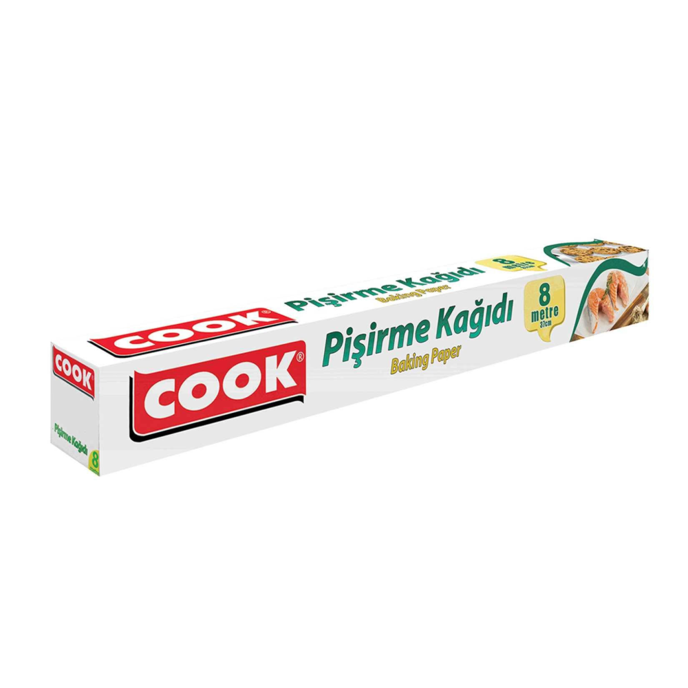 Cook Pişirme Kağıdı 8 Yaprak Çok Amaçlı
