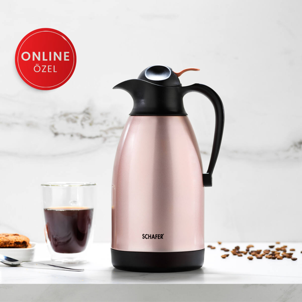 Schafer Kitchen House 2 Litre Çelik Termos Rosegold