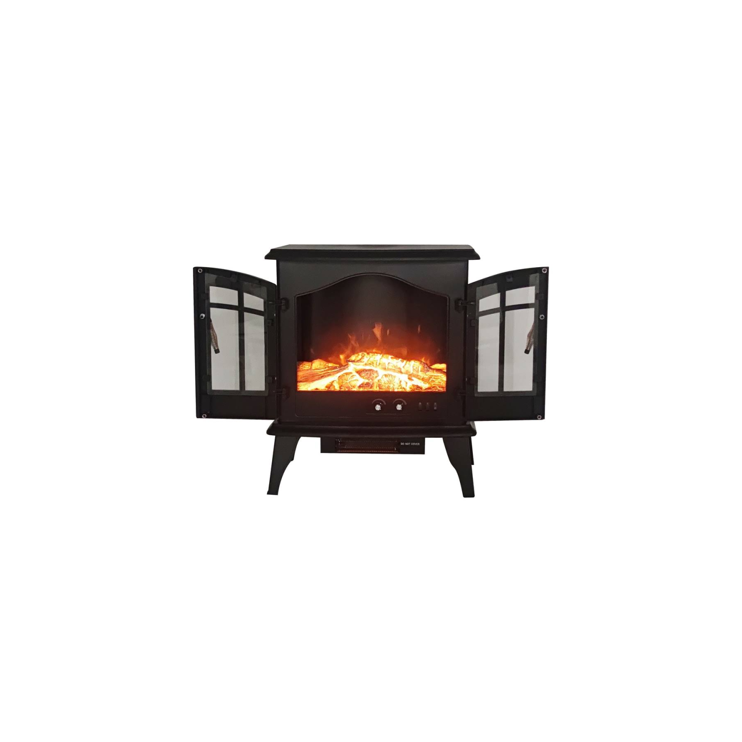 Dlc 1500W Ayaklı Dekoratif Şömine Siyah