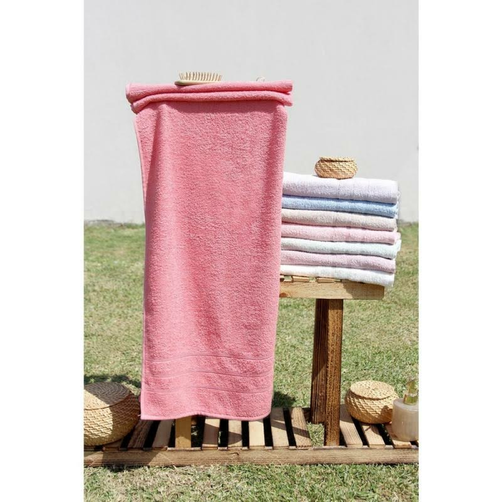 Baveno Pamuk Renkli 70X140 Banyo Havlusu - 70 x 140 cm - Krem