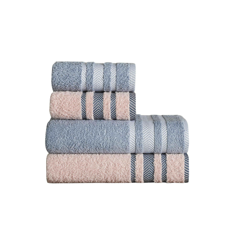 Like&Buy %100 Pamuk 4'lü Banyo Havlu Seti