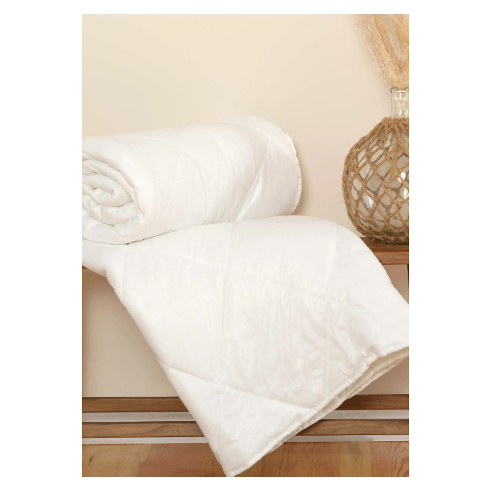 Karaca Home Ekosoft Beyaz Tek Kişilik Yıkanabilir Yorgan 155x215 Cm