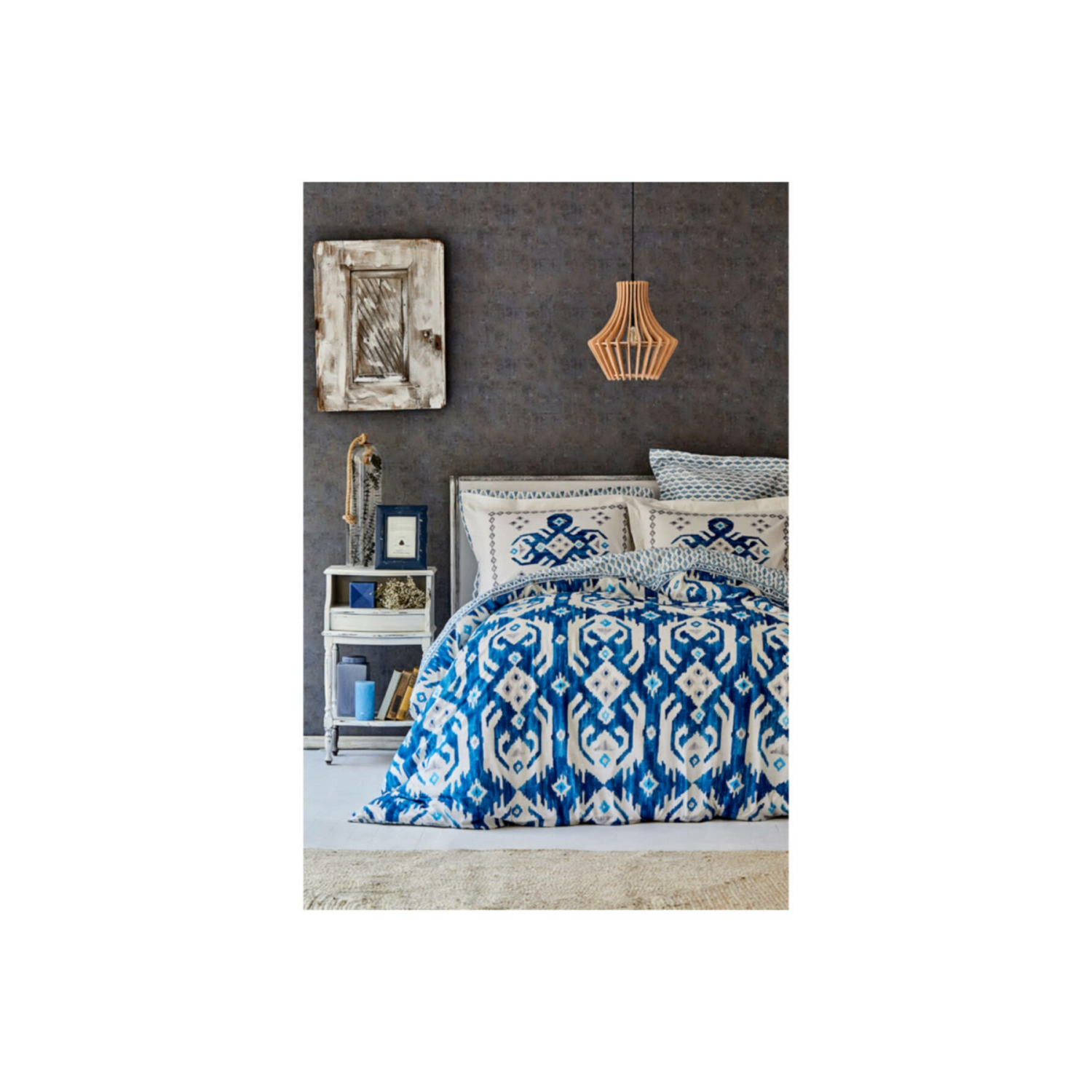 Karaca Home - Neos Mavi Çift Kişilik Nevresim Takımı