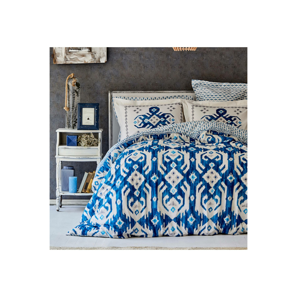 Karaca Home - Neos Mavi Çift Kişilik Nevresim Takımı