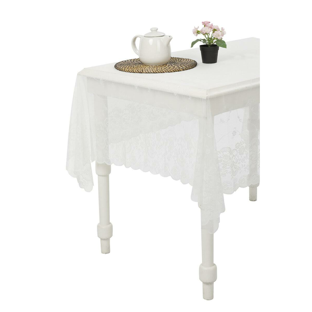 Özdilek Renda Örme Masa Örtüsü 160X220 - 160 x 220 cm - Krem