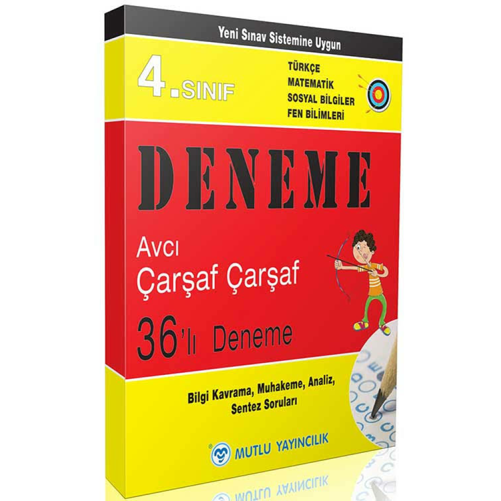 Mutlu Yayınları 4. Sınıf Çarşaf Çarşaf 36 Deneme