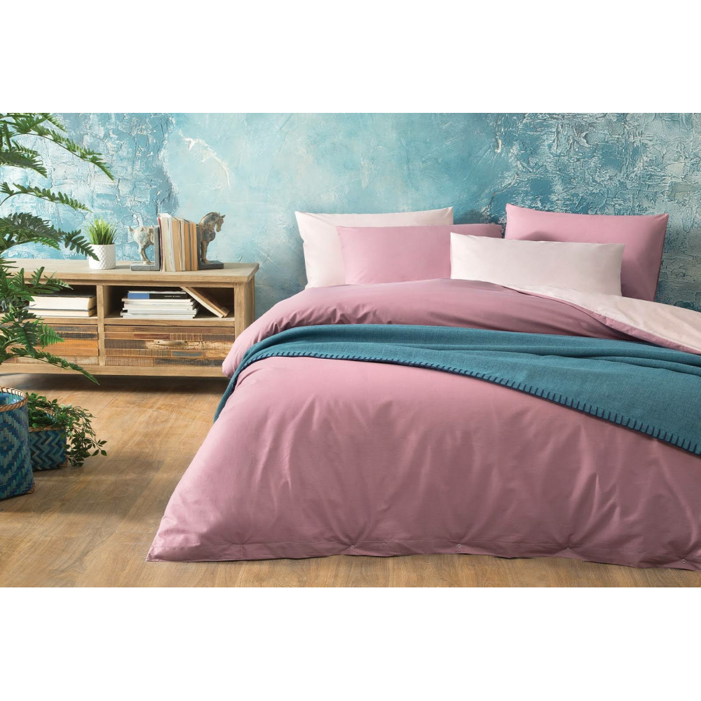 Yataş Bedding Noah Ranforce Nevresim Seti - Pudra-Gül Kurusu