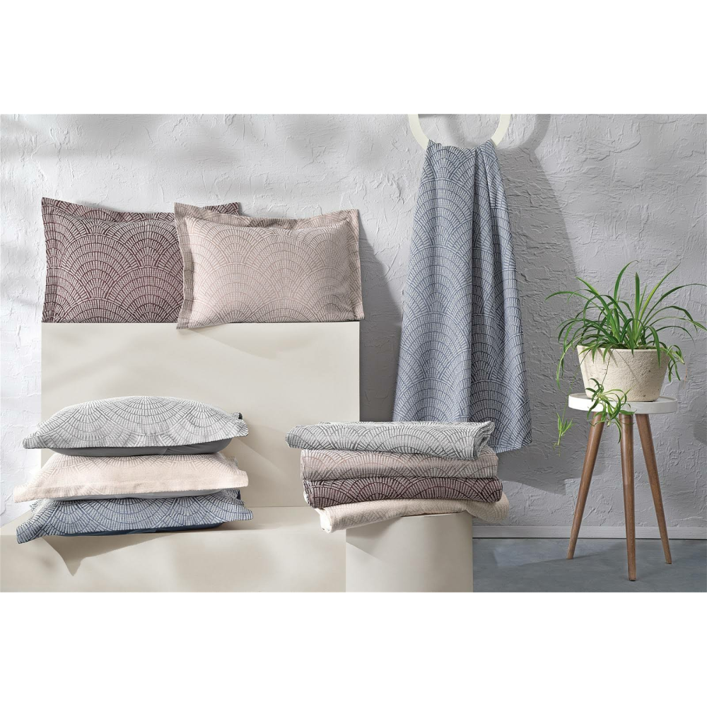 Yataş Bedding Sundae Çift Kişilik Yatak Örtüsü Seti - Vizon