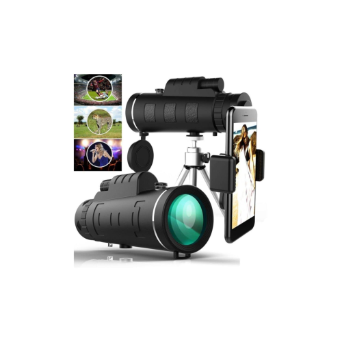 Plv 50x60 HD Monoküler Çift Odak Teleskop Yüksek Güç Düşük Işık Gece Görüş BAK4