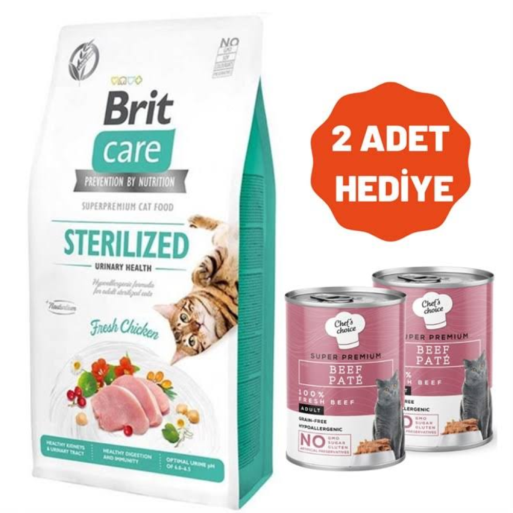 Brit Care Urinary Tahılsız Tavuklu Kısırlaştırılmış Kedi Maması 7 Kg