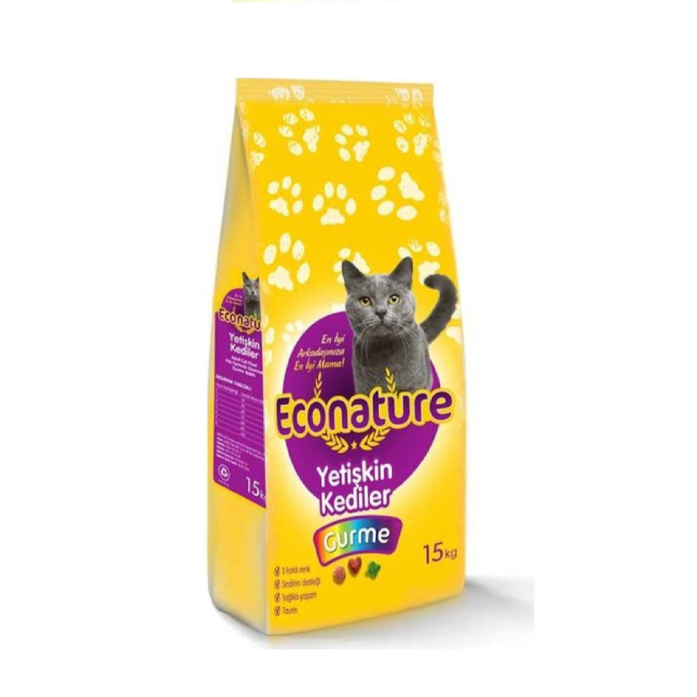 Econature Gurme Yetişkin Kedi Maması 15 KG