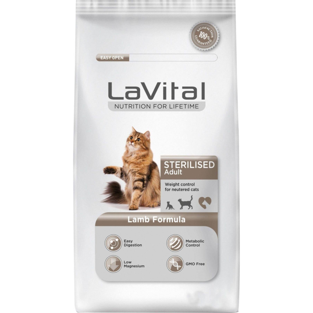 La Vital Sterilised Kuzu Etli Kısırlaştırılmış Kedi Maması 12 Kg