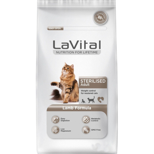 La Vital Sterilised Kuzu Etli Kısırlaştırılmış Kedi Maması 12 Kg