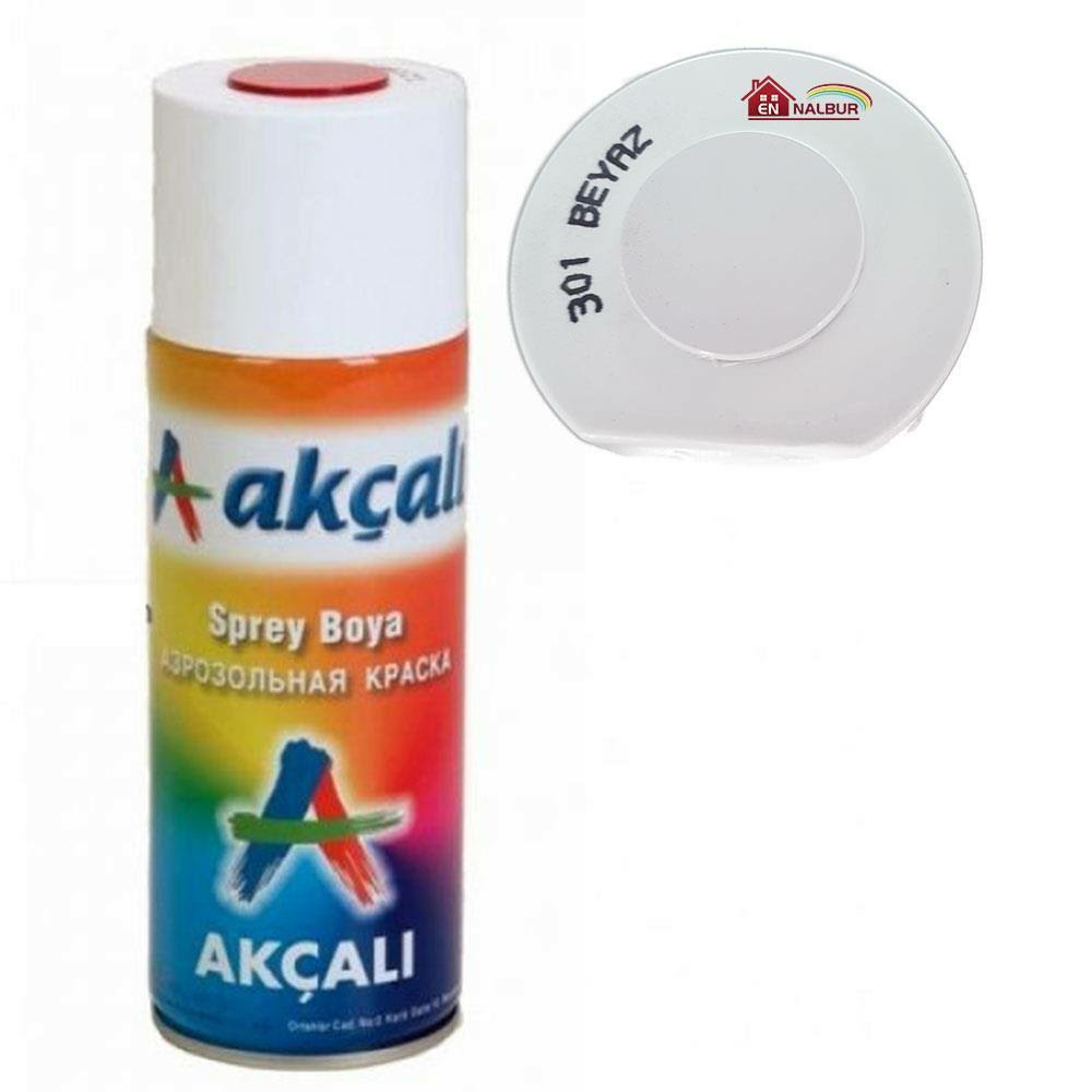 Akçalı 301 Beyaz Sprey Boya 400 Ml