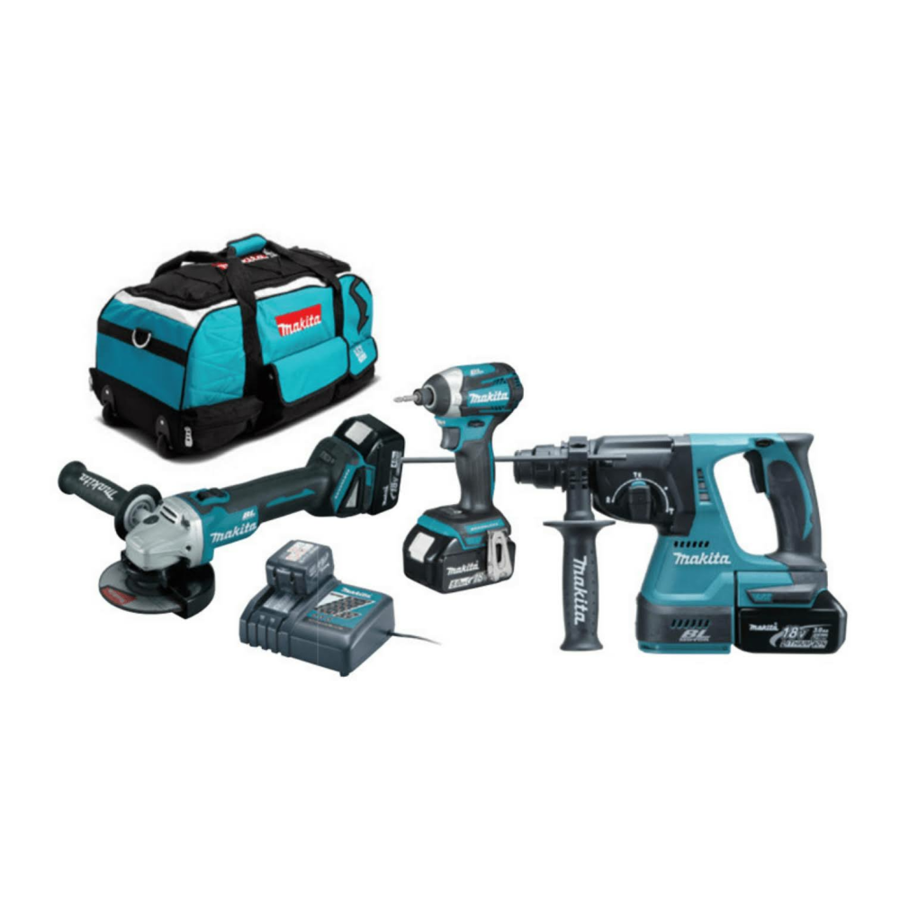 Makita DLX3070TX 18V 5.0AH Akülü 3'lü Kombine Set