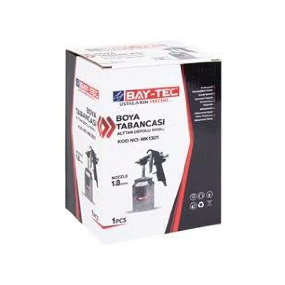Bay-Tec Boya Tabancası Alttan Depolu 1000Cc 1.8Mm Mk1301