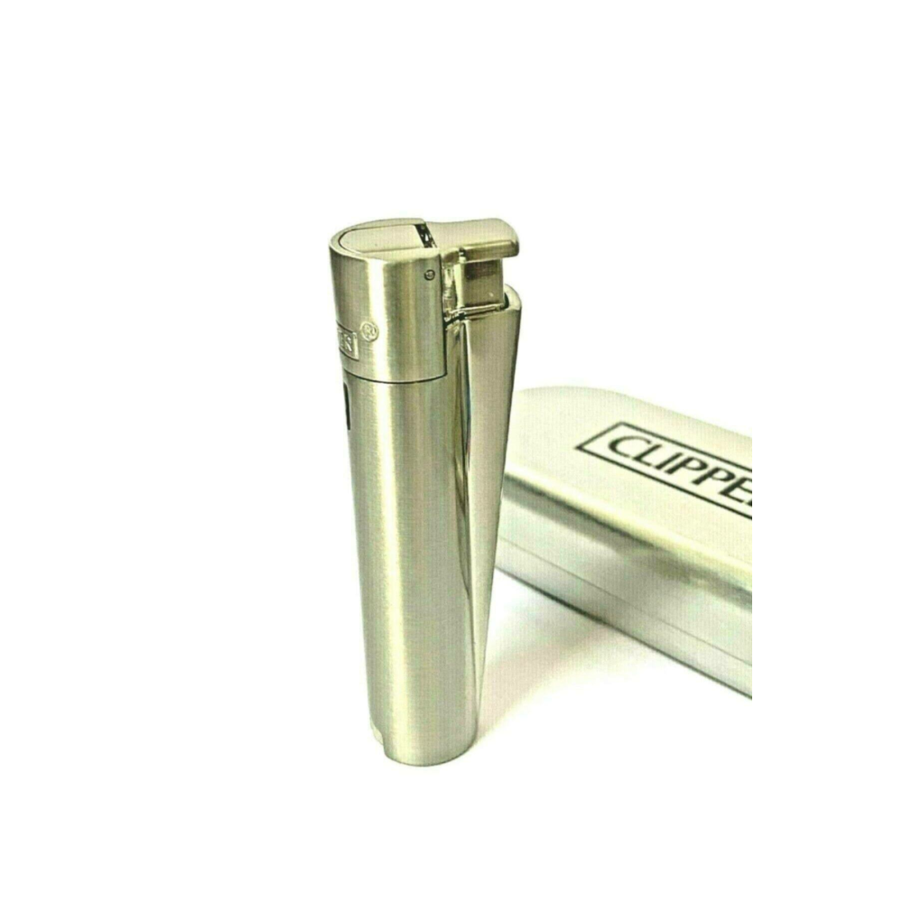Clipper Metal Çakmak Kutulu Garantili Mat Gri