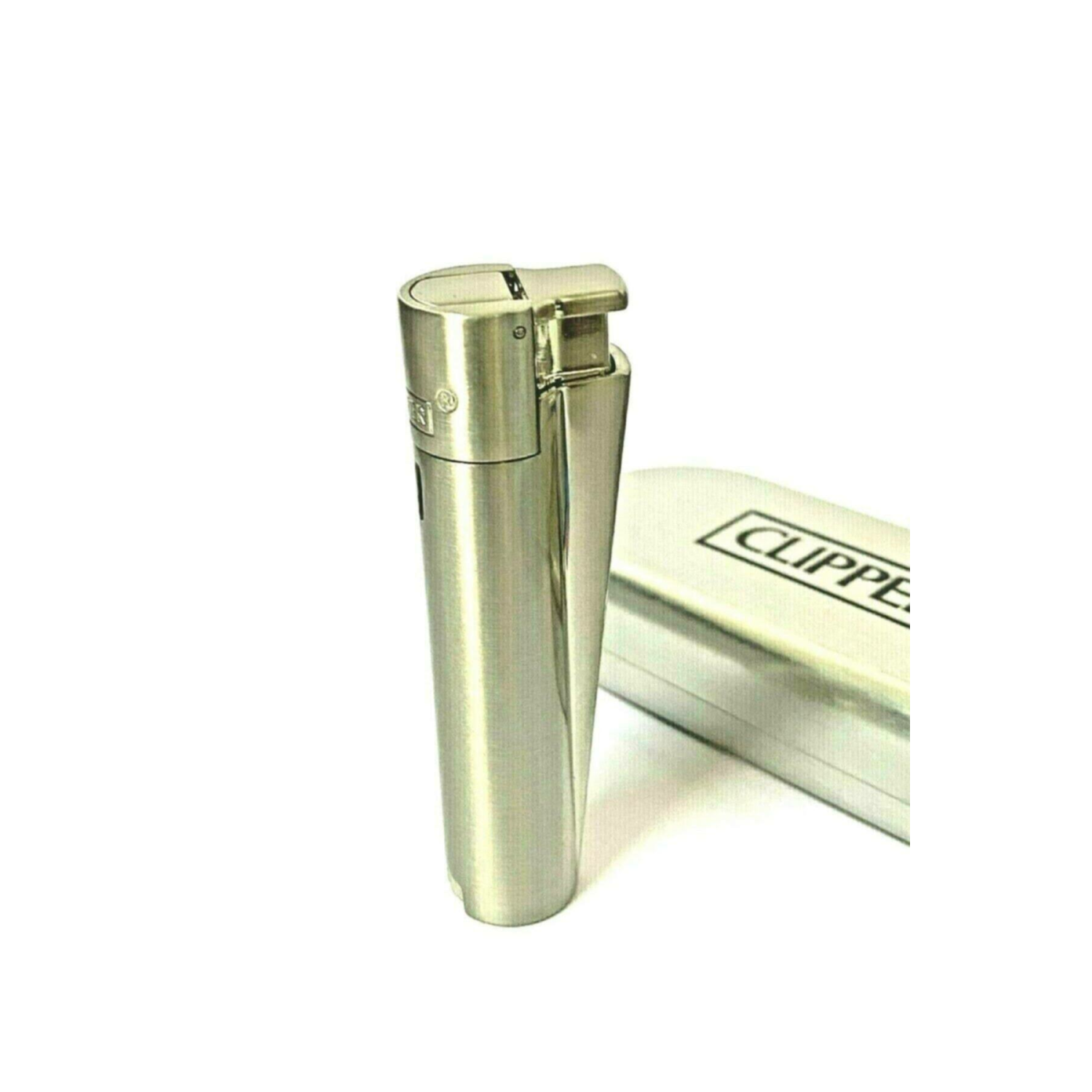 Clipper Metal Çakmak Kutulu Garantili Mat Gri