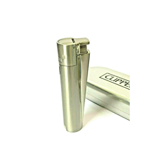 Clipper Metal Çakmak Kutulu Garantili Mat Gri