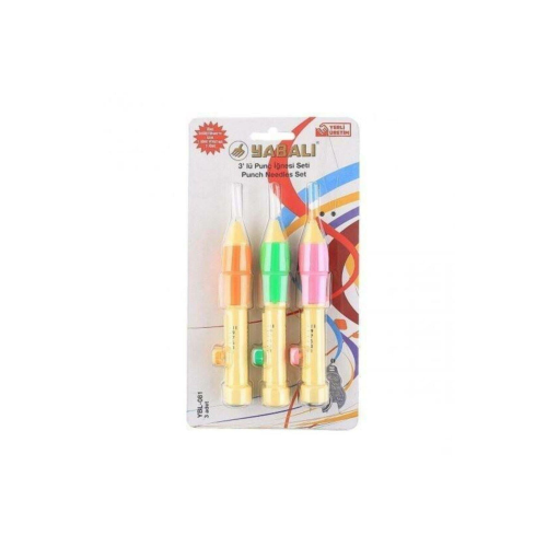 Yabalı 3'lü Punch Iğnesi Seti Ybl-081