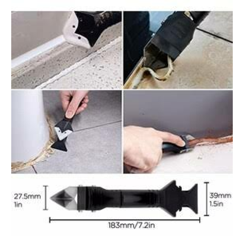 Buffer 3 Ü 1 Arada Fayans Derz Silikon Kazıyıcı Sıyırıcı Ve Uy