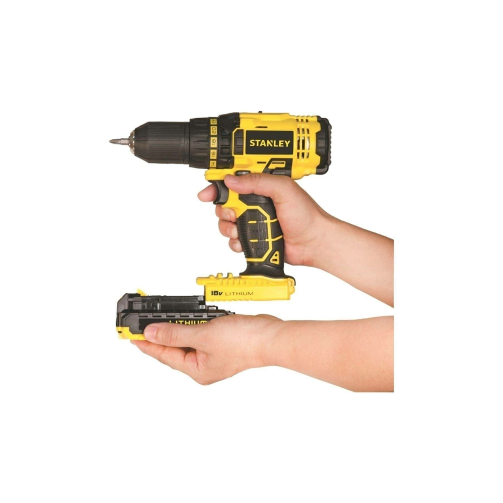 Stanley SCD201D2K 18V Li-ion Akülü Darbesiz Matkap Vidalama