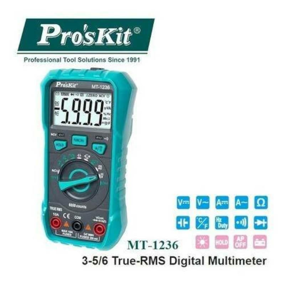 ProsKit MT-1236 Dijital Multimetre Ölçü Aleti
