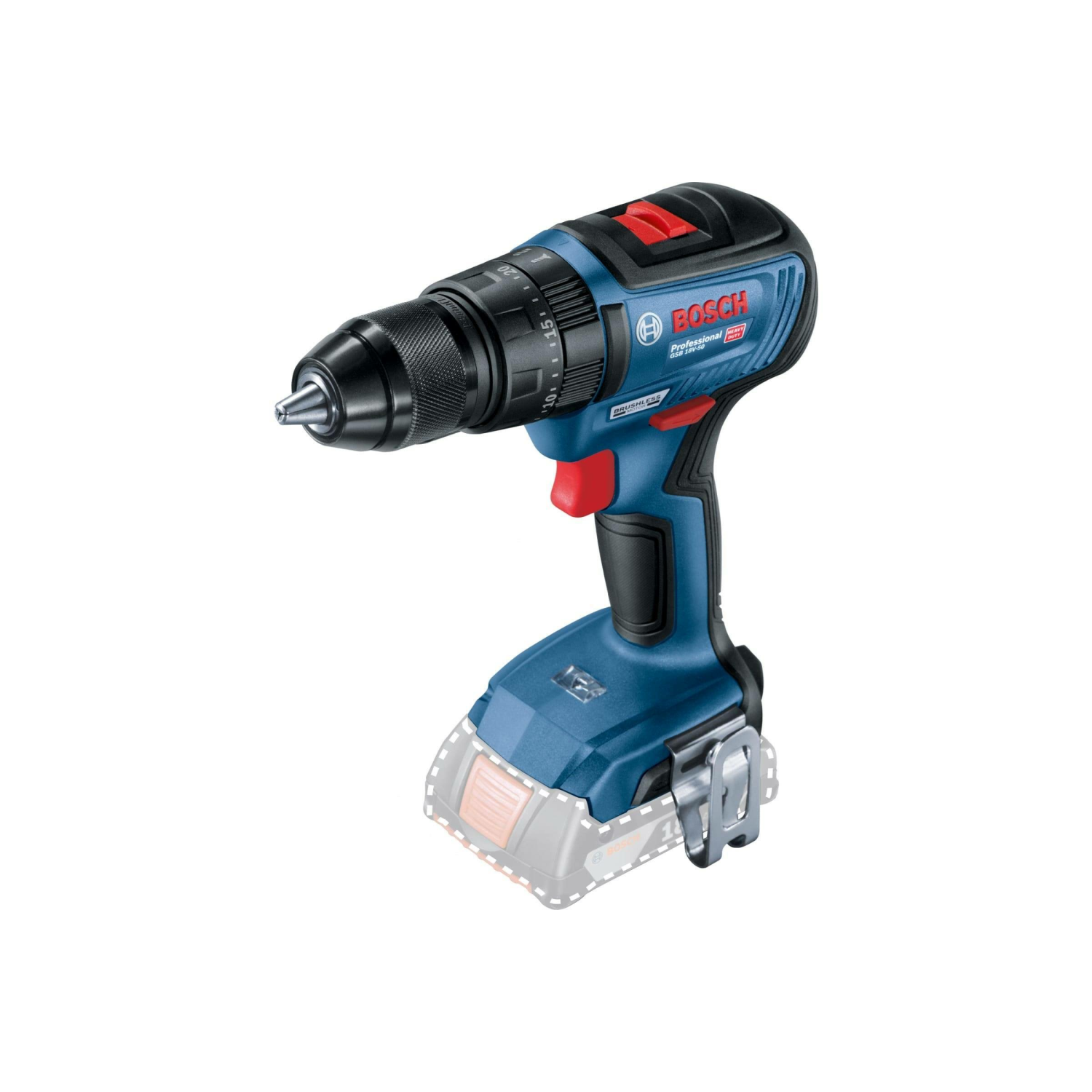Bosch Professional GSB 18V-50 Akülü Darbeli Delme/Vidalama Makinesi