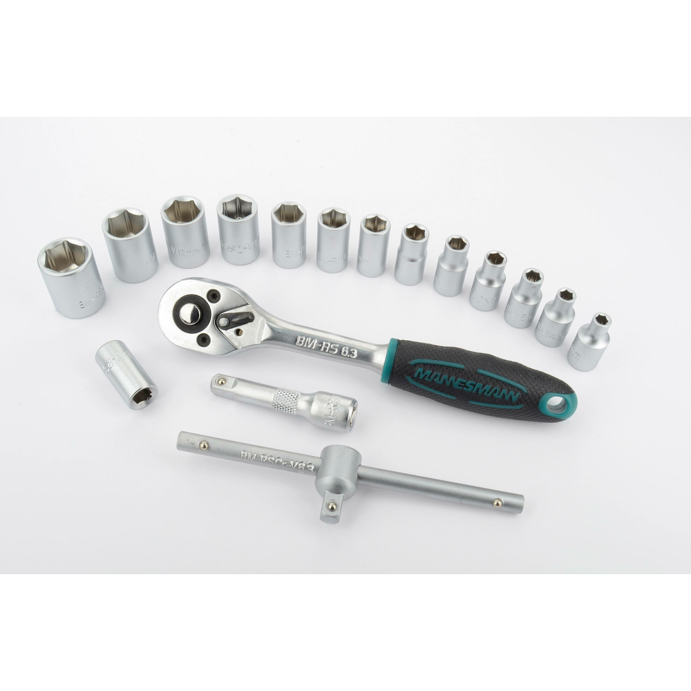 Brüder Mannesmann Bit set Metric 1/4 (6.3 mm) 130-piece 29166